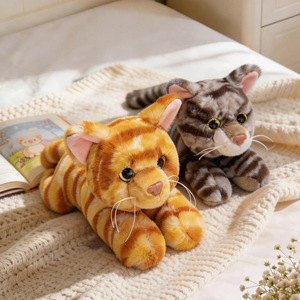 Peluche de <span class=keywords><strong>Gato</strong></span> Realista Personalizado OEM ODM, Peluche Suave y Esponjoso para Niños y Amantes de los Gatos, Venta al Por Mayor - Product Image 2