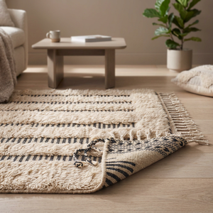 Traditional Moroccan Hand Knotted Wool Silk Area Rug Customizable Thickness Luxury Handmade Carpet for Living Room <b>Bedroom</b> Home - Product Image 4