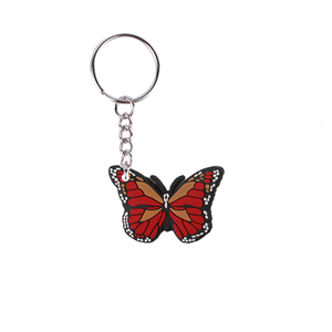 Mới đến bán buôn 2024 New 2D mềm PVC Bướm cao su Móc Chìa Khóa tùy chỉnh móc khóa nhựa vòng chìa khóa kim loại thiết kế <span class=keywords><strong>Keyring</strong></span> - Product Image 3