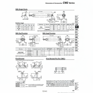 หน้าแปลนยึด CM-F032B นิวเมติกส์ SMC - Product Image 1