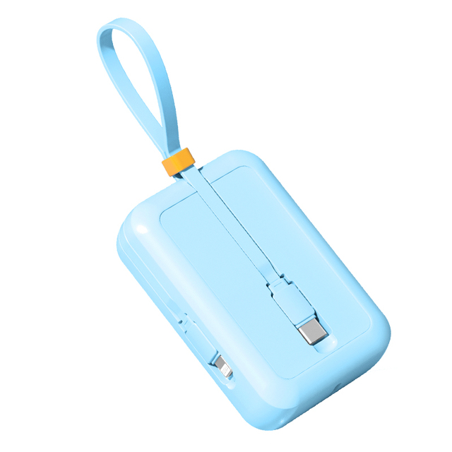 Factory Supply Portable Power Bank with 10000mAh Blue Dual Changer Ports Ideal for Travel Work and Outdoor Activities