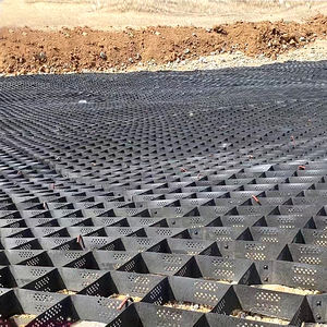 Hdpe Plastic Geocelbodemstabilisator Voor Snelwegconstructie 3d Modelontwerp Keermuur Grind Betonnen Grasstravers - Product Image 3