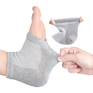 Gel Heel Anti-crack Socks Mesh Breathable Cotton Sock Cover Heel protection Half Silicone Heel Cover - Product Image 3