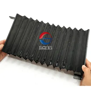 PU Coated Fabric Cloth Cnc Machine Bellows Cover Proof Dust Cover Flexible Telescopic Accordion Covers