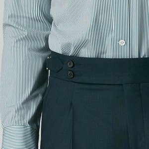 Pantalon de <span class=keywords><strong>style</strong></span> napolitain à taille mi-haute, avec ajusteurs latéraux et ceinture Gurkha pour <span class=keywords><strong>homme</strong></span>, pantalon sur mesure pour <span class=keywords><strong>homme</strong></span> - Product Image 4