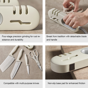 Afilador <span class=keywords><strong>de</strong></span> Cuchillos Profesional <span class=keywords><strong>de</strong></span> 3 Etapas con Barra <span class=keywords><strong>de</strong></span> Cerámica, Placa Recubierta <span class=keywords><strong>de</strong></span> Diamante y Guía <span class=keywords><strong>de</strong></span> Aleación <span class=keywords><strong>de</strong></span> Tungsteno para un Cuidado Completo del Filo - Product Image 4
