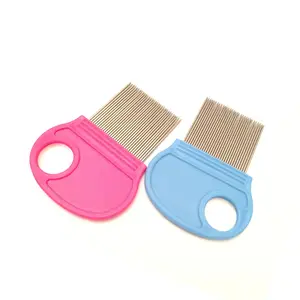 Flea Lice Comb For All Hair Types Pet Human Flea Comb With Magnifier