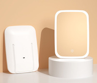 Miroir de table Batterie Câble Micro Usb Port de charge Cosmétique Led Miroir de beauté de table