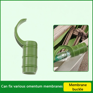 Large Reusable Lightweight Green <b>Plastic</b> Multi-Span Agricultural <b>Greenhouses</b> Garden Film Clips Plant Support Stake Fasteners - Product Image 5