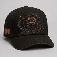 Cappellino da Baseball Personalizzato con Stampa Old English, 5 Pannelli, Visiera Curva, Stile Dad Hat, Streetwear West Coast, Vendita all'Ingrosso, MOQ Basso