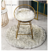 Grand tapis de luxe en velours cristal polyester à poils longs et chauds tapis de salon