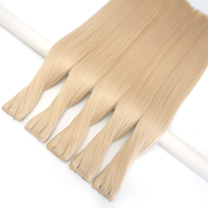 Estensioni per capelli Lanmuse Genius Virgin a trama singola, 100% capelli umani, qualità russa, trama sottile, doppia tessitura, per saloni, sbiancamento incluso - Product Image 1