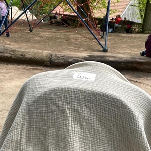 Couverture d'allaitement pour bébé allaitement et pompage mousseline <span class=keywords><strong>Double</strong></span> <span class=keywords><strong>gaze</strong></span> tablier d'allaitement châle en couleurs neutres - Product Image 6