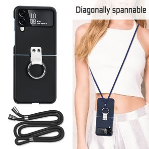 Beelan Nouvelle Usine En Gros De Mode PU Anneau Sangle Antichoc TPU PC Pliant Mobile Téléphone Cas Pour <span class=keywords><strong>Z</strong></span> Flip <span class=keywords><strong>4</strong></span> Cas - Product Image 6
