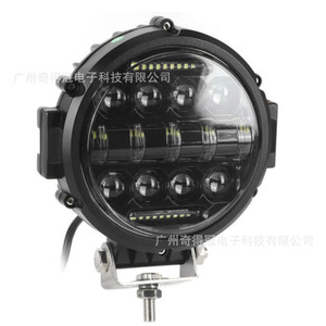 7 Inch Round <b>Led</b> <b>Work</b> <b>Light</b> 6000 Lm 55W 12-24V For Car Suv Truck Driving <b>Lights</b> - Product Image 2