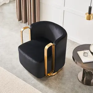 Büyük altın zarif yatak odası mobilyası ev yemek salıncak beyaz modern döner accent kanepe lüks sandalyeler