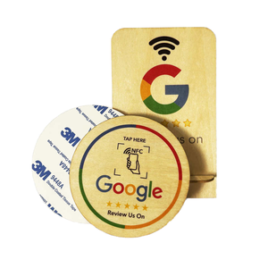 Thân thiện với môi trường NFC phương tiện truyền thông xã hội xem xét bằng gỗ tùy chỉnh thiết kế Google xem xét đứng NFC thẻ cho tiktok/instgram/<span class=keywords><strong>Facebook</strong></span>/Google - Product Image 1
