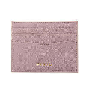 Vente en gros <span class=keywords><strong>de</strong></span> cartes <span class=keywords><strong>de</strong></span> crédit personnalisées Portefeuille en cuir Saffiano Porte-cartes en PU avec logo en feuille d'or - Product Image 6