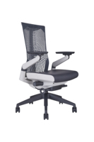 Chaise de bureau exécutive moderne réglable à 360 degrés ES, accoudoirs 4D, confort ergonomique, pivotante pour le bureau à domicile, le salon (tissu)