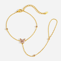 Ensemble collier et bracelet pour femme en acier inoxydable plaqué or 18 carats, couleur or et argent, avec fermoir croisé simple et élégant, style européen et américain