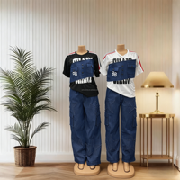 Ensemble décontracté pour femmes, taille plus, haut à manches courtes et short, boutonné, deux pièces, tendance, style cowboy