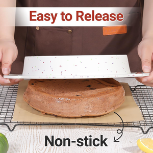 MUYULINS Factory Round LFGB Non-Stick BPA Free Metal Reinforced Frame Toast Brownie <b>Silicone</b> Bread Cake Pan <b>Baking</b> Mold - Product Image 4