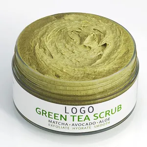 Green Tea Scrub - Best Daily Facial Exfoliating For Women Men Treats Acne Reduces Pore Size - For All Skin Types