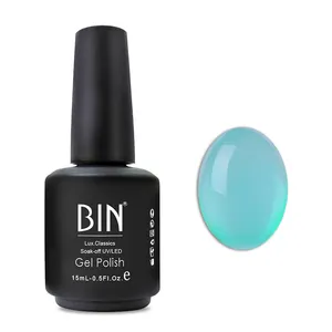 BIN nail polish uv gel jelly transparent color gel wholesale supplier Amber Glaze gel polish