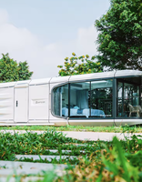 Maison conteneur préfabriquée de luxe en acier ignifuge, personnalisable et mobile, type capsule spatiale, 20 pieds/40 pieds, pour appartement et villa