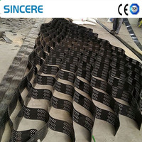 Machine d'extrusion de géocellules texturées en plastique, extrudeuse à vis simple, ligne de production de géosynthétiques lisses en HDPE