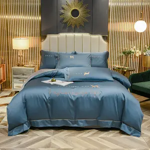 Set 800 Set di fili Canada Hotel vendita lenzuolo di lusso biancheria da letto in cotone