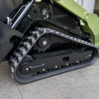 Mini-chargeuse compacte sur chenilles, directement de l'usine chinoise, avec moteur diesel EPA et accessoires de chargeuse