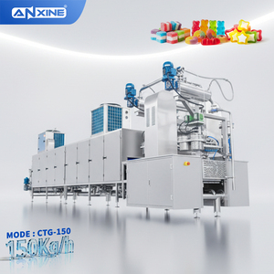 Venta caliente de fábrica de alta eficiencia completamente automático pequeño depositador de caramelos de gelatina gomosa que hace la máquina línea de producción - Product Image 1