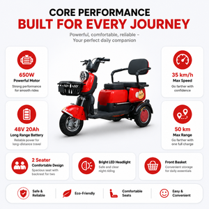 จักรยานไฟฟ้า<span class=keywords><strong>ส</strong></span>ามล้อแบตเตอรี่48V/60V/72V <span class=keywords><strong>ส</strong></span><span class=keywords><strong>กู</strong></span><span class=keywords><strong>ต</strong></span><span class=keywords><strong>เตอร์</strong></span>ช่วยการเคลื่อนที่สำหรับผู้ใหญ่เหมาะสำหรับการเดินทางในชีวิ<span class=keywords><strong>ต</strong></span>ประจำวัน - Product Image 4