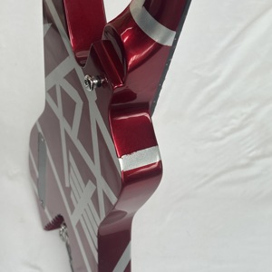 Guitarra Eléctrica Shark de Madera Maciza con Piezas Cromadas, <span class=keywords><strong>Marca</strong></span> <span class=keywords><strong>HH</strong></span>, You KnowEV. Envío Rápido: Mástil y Laterales de Arce, y Diapasón de Palisandro - Product Image 5