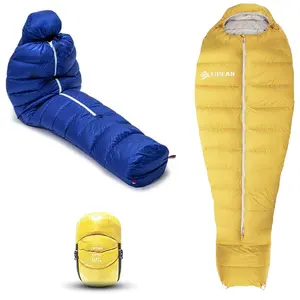 LIPEAN Ultralight 10D Nylon RDS ALLIED 850 cuin Goose Down Mummy Sleeping Bag for Outdoor Gear