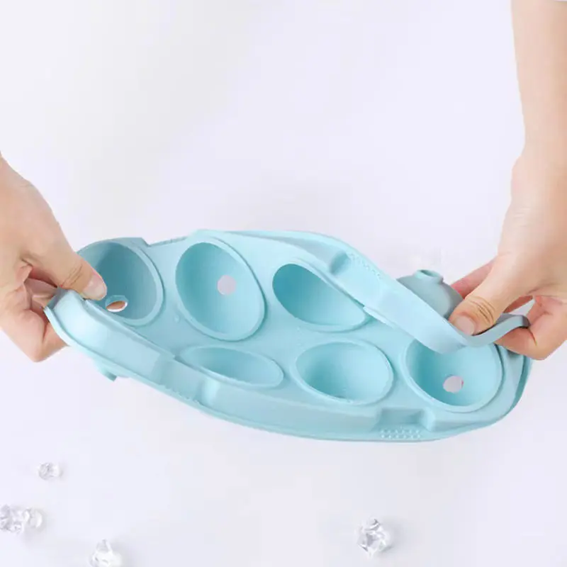 Chất Lượng Tốt Silicone Ice Cube Khay Khuôn Cho Tủ Đông Stackable Ice Khay Với Bao Gồm