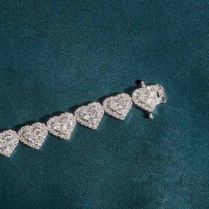 Minimal 925 Sterling Silver Cuban Link Bracelet With Lab Grown Moissanite Diamond Clean Finish Jewelry - Product Image 3