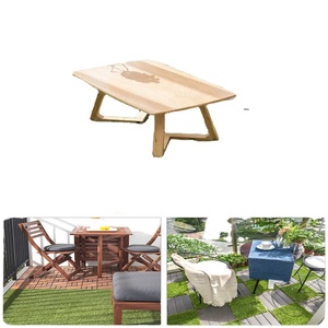 Azulejos de césped artificial para patio, autodrenaje, entrelazado, césped falso para mascotas - Product Image 6