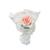 UKIQUEEN – fleurs artificielles faites à la main pour la saint-valentin, vente en gros, produits finis en laine, Roses au Crochet, Roses tricotées à la main