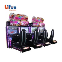 2 joueurs dépassent la machine d'arcade simulateur de conduite machine de jeu de voiture de course d'arcade à vendre