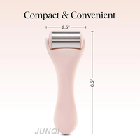 Rouleau de massage facial en acier inoxydable personnalisé avec logo pour réduire les gonflements du visage, sculpter la mâchoire, rafraîchir et prendre soin de la peau – Outil de beauté