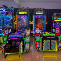 Máquina de Juego Arcade de Disparos para 2 Jugadores con Pantalla de 75 Pulgadas, Simulador de Pistola Doble Operado con Monedas, Certificación CE y Luces LED