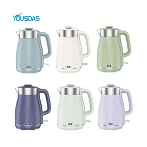 Yousdas New Arrival 1.8L 304 Food-Grade Keep Warm Electric Jug Kettle Double Layer Electric Kettle For Boiling Water