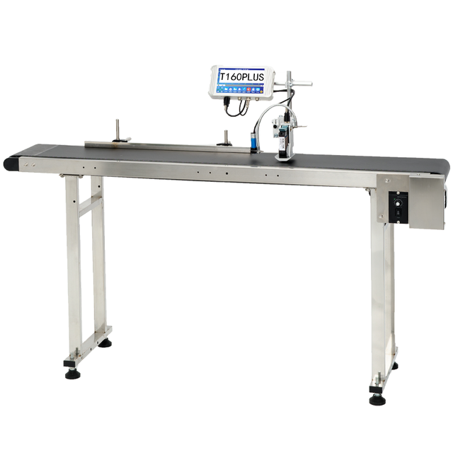 YAOMATEC 12.7MM 7inch TIJ Thermal Online Automatic Batch Coding Machine Expiry Date Continuous Industrial Inkjet Printer