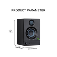 N-Audio NOUVEAUX B3BT Enceintes de Monitoring Actives Professionnelles pour Studio Senior, Woofer Bleu avec Amplificateur Intégré 7.1 Canaux