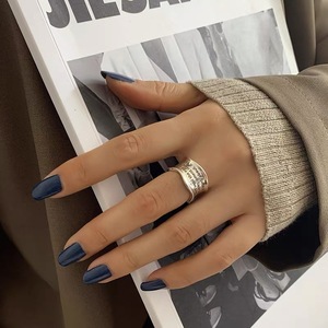S925 Sterling Silver <b>Ring</b> For Women Adjustable Trendy Retro Design Gift Jewelry - Product Image 5