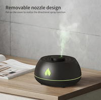 Diffuseur d'arôme d'huile essentielle de Led d'aromathérapie de feu, diffuseur d'arôme ultrasonique de hall d'hôtel électrique avec veilleuse