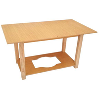 Table à manger carrée moderne en bois massif Camilla avec base chauffante pour une utilisation hivernale à la maison