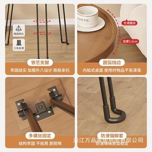 <b>Outdoor</b> Round <b>BBQ</b> <b>Table</b> With Grill And Seating For Garden Patio Use - Product Image 3